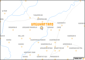 map of Unguwar Taro