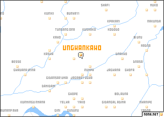 map of Ungwan Kawo