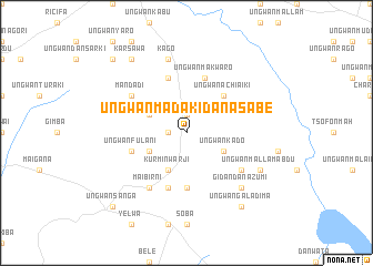 map of Ungwan Madaki Danas Abe