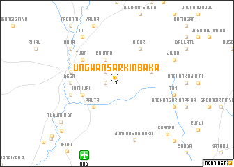 map of Ungwan Sarkin Baka