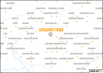 map of Ungwan Tabo
