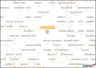 map of Unikowo