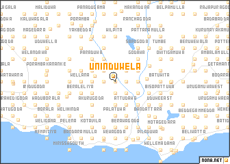 map of Uninduwela