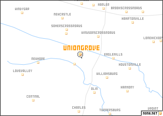 map of Union Grove