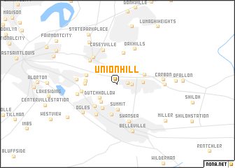 map of Union Hill