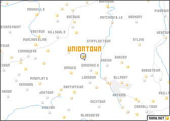 map of Uniontown