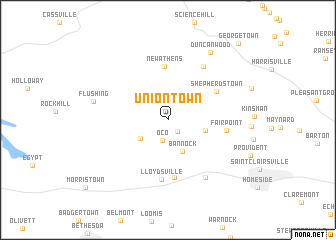 map of Uniontown