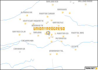 map of Unión y Progreso