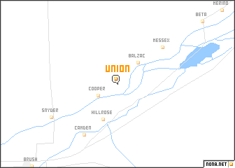 map of Union