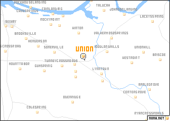 map of Union