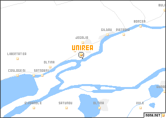 map of Unirea