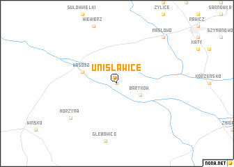 map of Unisławice