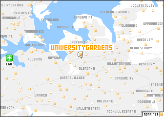 map of University Gardens