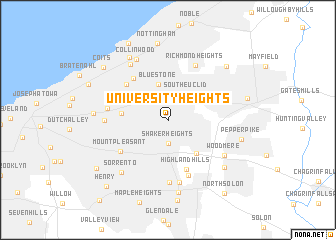 map of University Heights