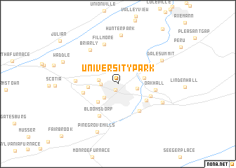 map of University Park