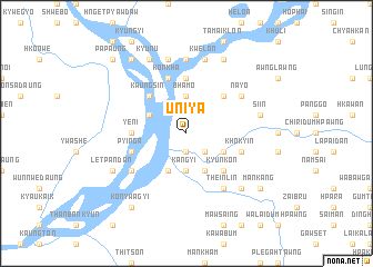 map of U-ni-ya