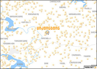map of Unjŏng-dong