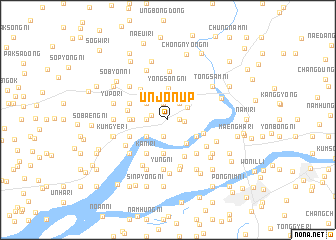 map of Unjŏn-ŭp