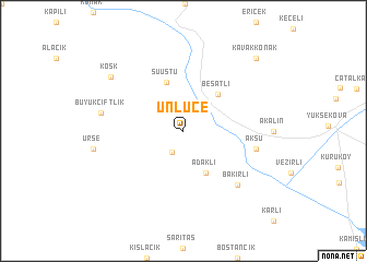 map of Ünlüce