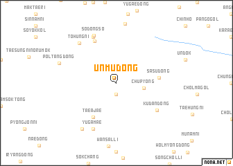 map of Unmu-dong