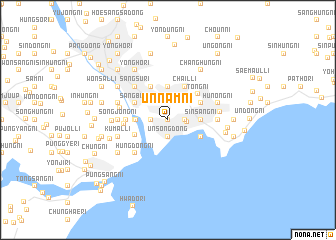 map of Unnam-ni