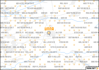 map of Unna