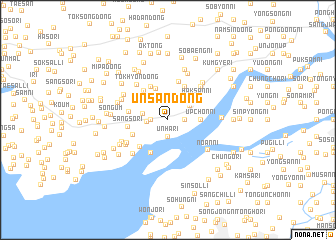 map of Unsan-dong