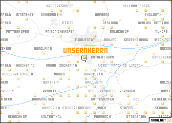 map of Unsernherrn