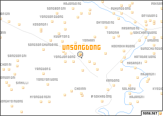 map of Unsŏng-dong