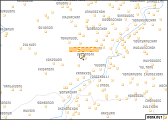 map of Unsŏng-ni