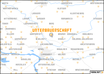 map of Unterbauerschaft