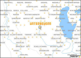 map of Unterbeuern