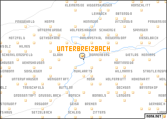 map of Unterbreizbach