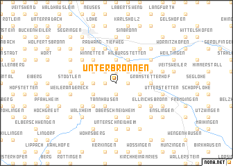 map of Unterbronnen