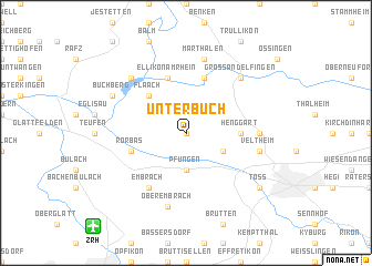 map of Unter-Buch