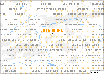 map of Unterdahl