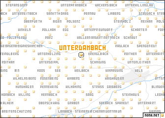 map of Unterdambach