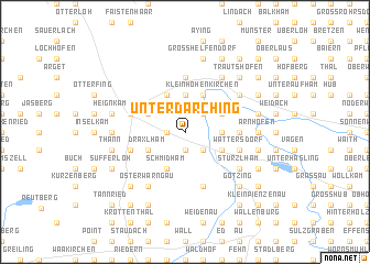 map of Unterdarching