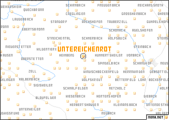 map of Untereichenrot