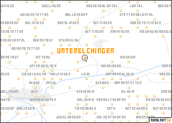 map of Unterelchingen