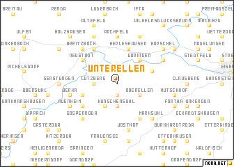 map of Unterellen