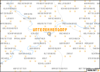 map of Unteremmendorf
