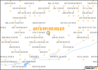 map of Unterfinningen