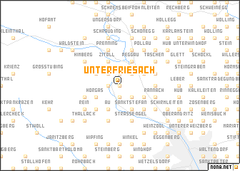 map of Unterfriesach