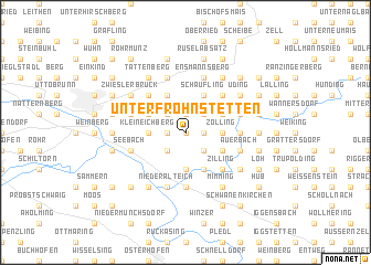 map of Unterfrohnstetten