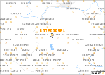 map of Untergabel