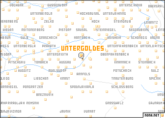 map of Untergoldes