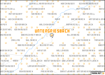 map of Untergriesbach