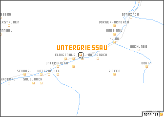 map of Untergriessau