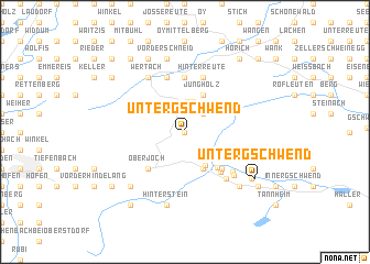 map of Untergschwend